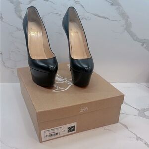 Christian Louboutin Victoria black platform pump